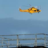 An air ambulance was pictured in the Worthing area. Photo: Eddie Mitchell
