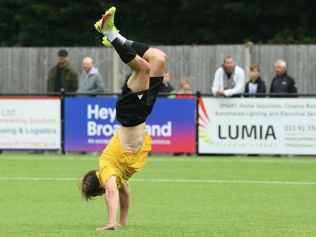Littlehampton Town take on - and beat - Newhaven in the Peter Bentley Cup final at Horsham FC / Pictures: Martin Denyer