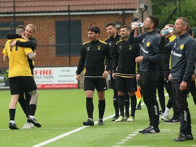 Littlehampton Town take on - and beat - Newhaven in the Peter Bentley Cup final at Horsham FC / Pictures: Martin Denyer