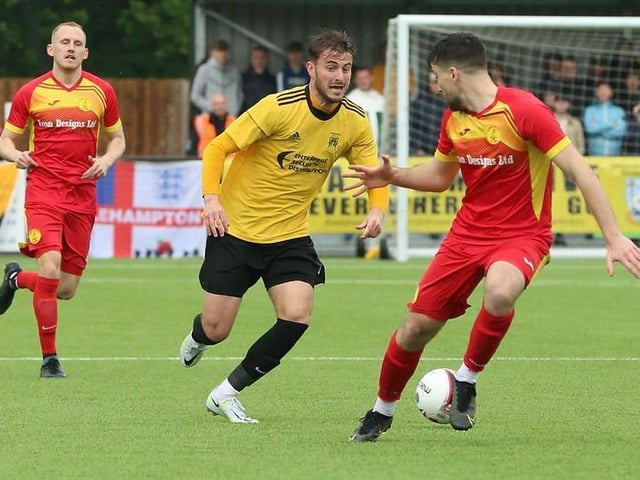Littlehampton Town take on - and beat - Newhaven in the Peter Bentley Cup final at Horsham FC / Pictures: Martin Denyer