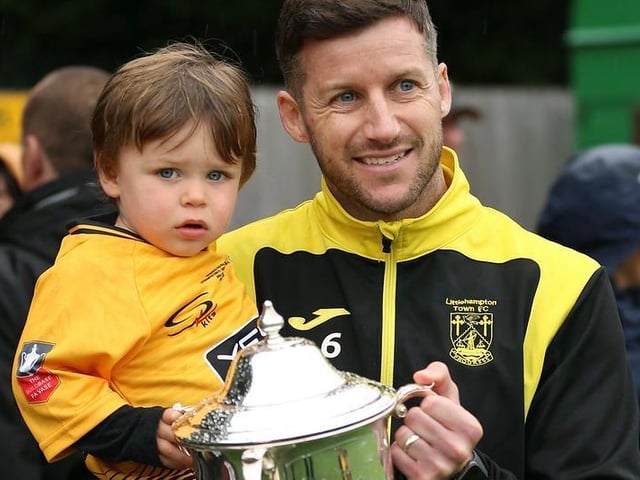 Littlehampton Town take on - and beat - Newhaven in the Peter Bentley Cup final at Horsham FC / Pictures: Martin Denyer