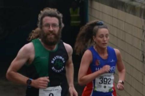 There was a big turnout of host club Hastings Runners members at the town's five-mile race