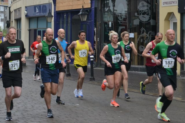 There was a big turnout of host club Hastings Runners members at the town's five-mile race