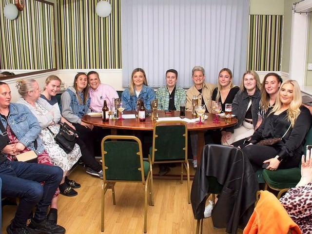Players, management, volunteers and fans at Burgess Hill Town FC's end-of-season presentation night / Pictures: Chris Neal