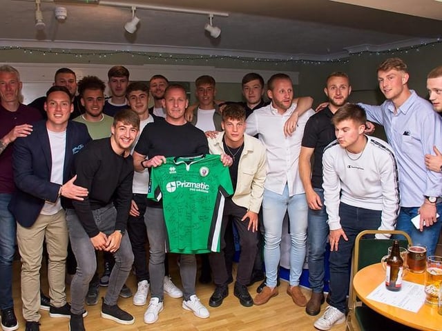 Players, management, volunteers and fans at Burgess Hill Town FC's end-of-season presentation night / Pictures: Chris Neal