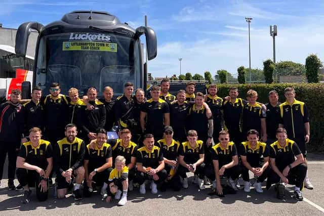 One last squad picture before the team head to London / Picture: Littlehampton Town FC Twitter