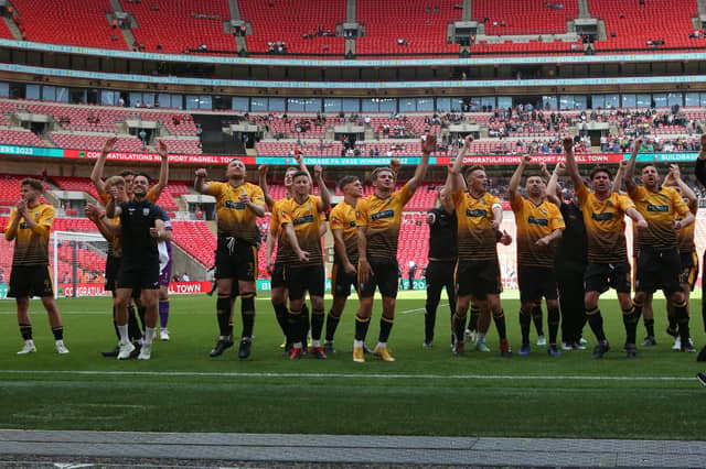 Action, pre-match, post-match and fan pictures from Littlehampton's visit to Wembley for the FA Vase final, which they lost 3-0 to Newport Pagnell / Pictures: Martin Denyer and Chris Hatton