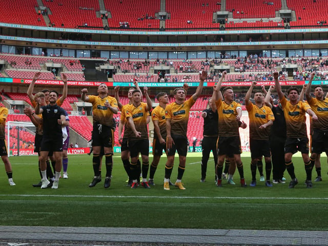 Action, pre-match, post-match and fan pictures from Littlehampton's visit to Wembley for the FA Vase final, which they lost 3-0 to Newport Pagnell / Pictures: Martin Denyer and Chris Hatton