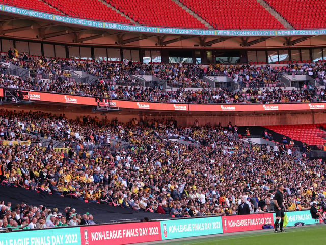 Action, pre-match, post-match and fan pictures from Littlehampton's visit to Wembley for the FA Vase final, which they lost 3-0 to Newport Pagnell / Pictures: Martin Denyer and Chris Hatton