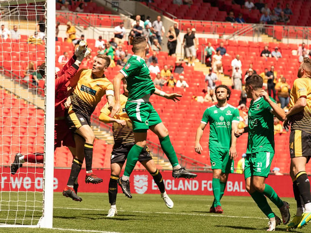 Action, pre-match, post-match and fan pictures from Littlehampton's visit to Wembley for the FA Vase final, which they lost 3-0 to Newport Pagnell / Pictures: Martin Denyer and Chris Hatton