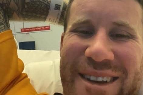 Golds tweeted this picture of George Gaskin looking well in hospital this morning