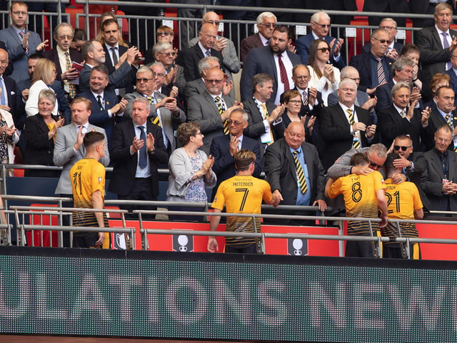 Littlehampton Town players collect their runners-up medals / Picture: Chris Hatton