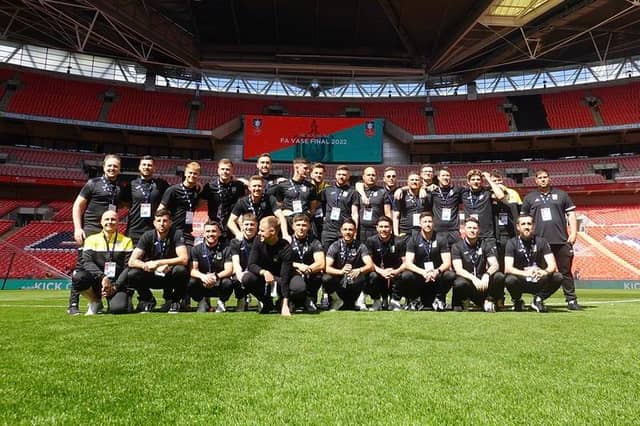 Martin Denyer's photo album of Littlehampton Town players, staff and fans on their day at Wembley for the FA Vase final