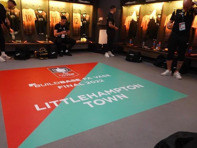 Martin Denyer's photo album of Littlehampton Town players, staff and fans on their day at Wembley for the FA Vase final