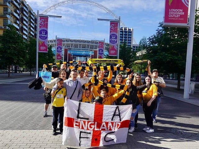Martin Denyer's photo album of Littlehampton Town players, staff and fans on their day at Wembley for the FA Vase final