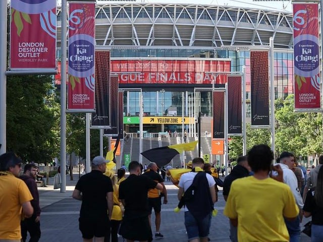 Martin Denyer's photo album of Littlehampton Town players, staff and fans on their day at Wembley for the FA Vase final