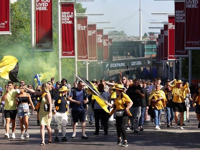 Martin Denyer's photo album of Littlehampton Town players, staff and fans on their day at Wembley for the FA Vase final