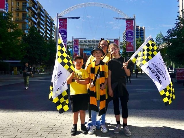Martin Denyer's photo album of Littlehampton Town players, staff and fans on their day at Wembley for the FA Vase final