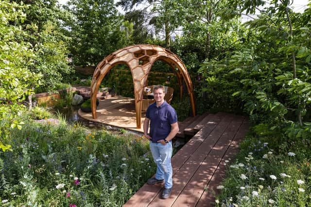 Hove-based landscape architect Joe Perkins designed ‘The Meta Garden: Growing the Future’