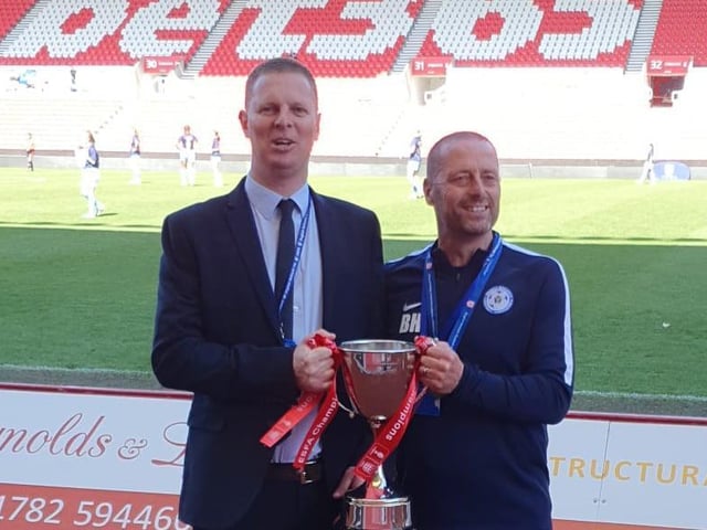 Susex under-14s won the national cup final by beating Kent at Stoke City FC