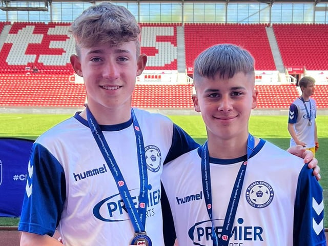 Susex under-14s won the national cup final by beating Kent at Stoke City FC