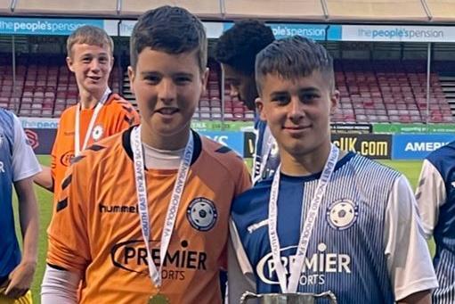 Susex under-14 schoolboys won the regional cup final by beating Surrey at Crawley Town FC