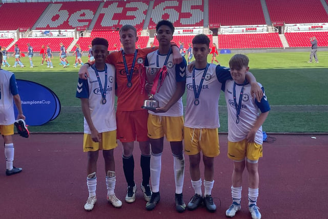 Susex under-14s won the national cup final by beating Kent at Stoke City FC