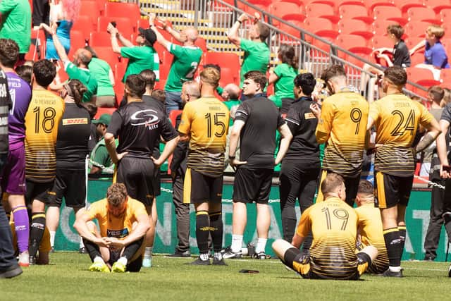 The dream is over as Golds contemplate defeat / Picture: Chris Hatton