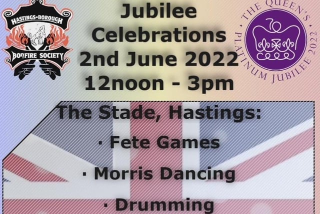 Hastings Borough Bonfire has organised a free fun afternoon on the Stade in Hastings Old Town on June 2, including a 70 gun salute to the Queen. SUS-220530-091641001
