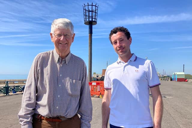 Wish ward councillors Robert Nemeth and Garry Peltzer-Dunn will be switching on the new Hove Beacon at 9.45pm on tonight (Thursday, June 2)