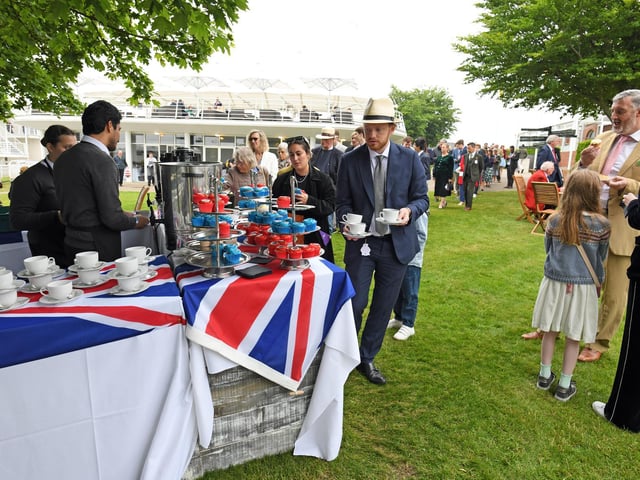 Jubilee themes at Goodwood racecourse's family day / Picture: Malcolm Wells