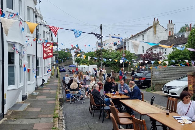 The Jubilee street party at the Caxton Arms in North Gardens, Brighton, on Sunday, June 5