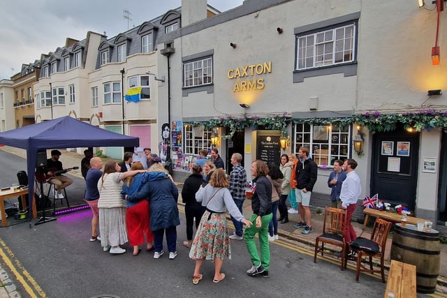 The Caxton Arms in North Gardens, Brighton, hosted its Jubilee street party on Sunday, June 5