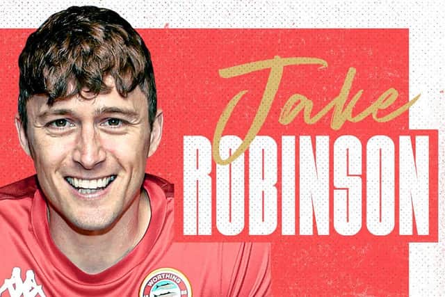 Jake Robinson has joined Worthing FC / Image: Worthing FC website