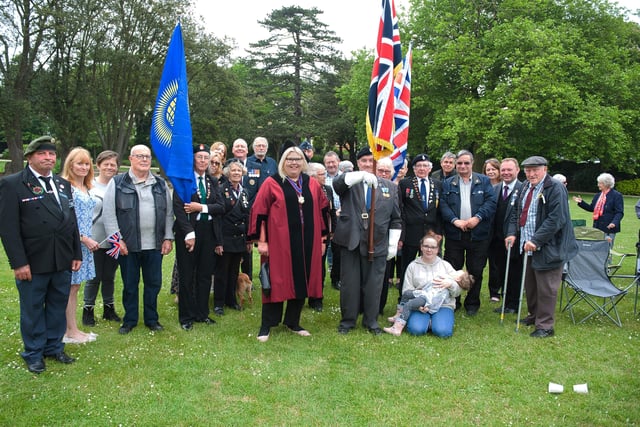 The Platinum Jubilee weekend: Hastings & St Leonards Veterans Association in Alexandra Park on June 5. Photo by Frank Copper SUS-220606-072430001