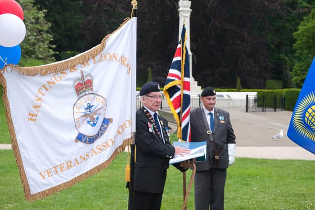 The Platinum Jubilee weekend: Hastings & St Leonards Veterans Association in Alexandra Park on June 5. Photo by Frank Copper SUS-220606-072504001