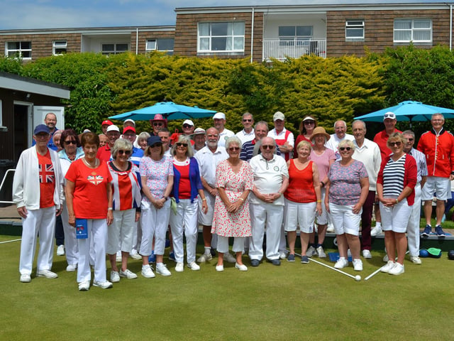 Showing their colours at East Preston and Kingston Bowls Club
