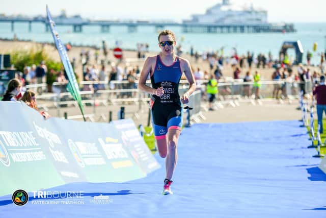 Action from the 2021 triathlon