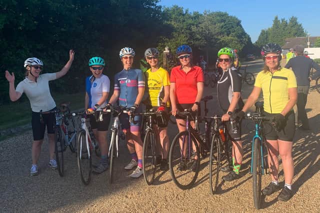 Mid Sussex Triathlon Club members at the Crawley Whellers' time trial