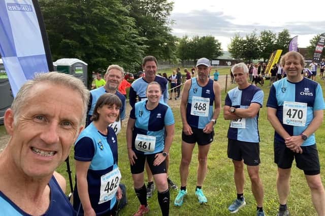Burgess Hill Runners at the Trundle race near Chichester