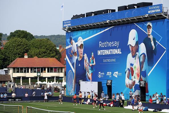 Action from day one at the Rothesay International tennis at Devonshire Park, Eastbourne / Pictures: Charlie Crowhurst/Getty Images for LTA