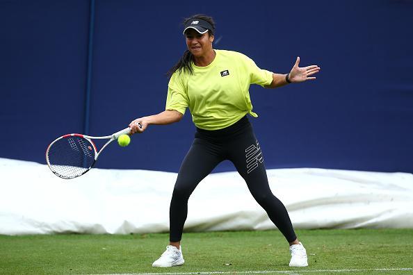 Action on day two of the Rothesay International Eastbourne at Devonshire Park / Photos by Charlie Crowhurst/Getty Images for LTA