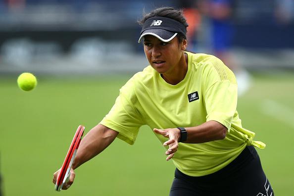 Action on day two of the Rothesay International Eastbourne at Devonshire Park / Photos by Charlie Crowhurst/Getty Images for LTA