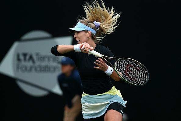 Action on day two of the Rothesay International Eastbourne at Devonshire Park / Photos by Charlie Crowhurst/Getty Images for LTA