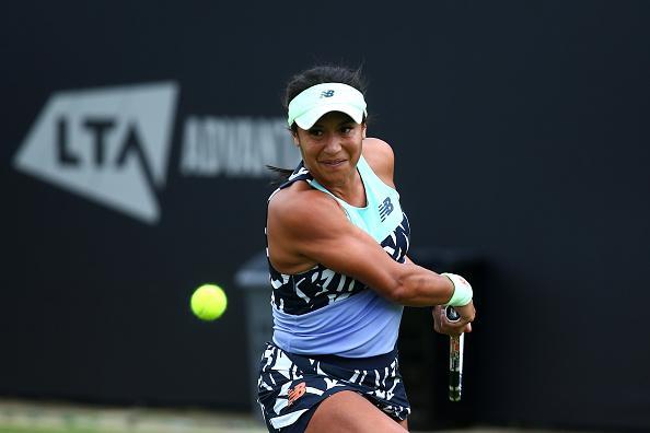 Action on day two of the Rothesay International Eastbourne at Devonshire Park / Photos by Charlie Crowhurst/Getty Images for LTA