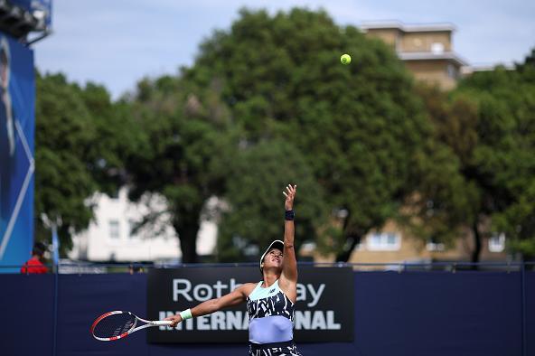 Action on day two of the Rothesay International Eastbourne at Devonshire Park / Photos by Charlie Crowhurst/Getty Images for LTA