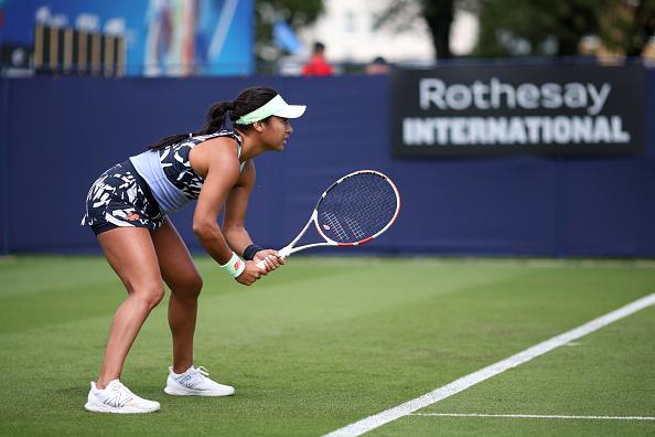 Action on day two of the Rothesay International Eastbourne at Devonshire Park / Photos by Charlie Crowhurst/Getty Images for LTA