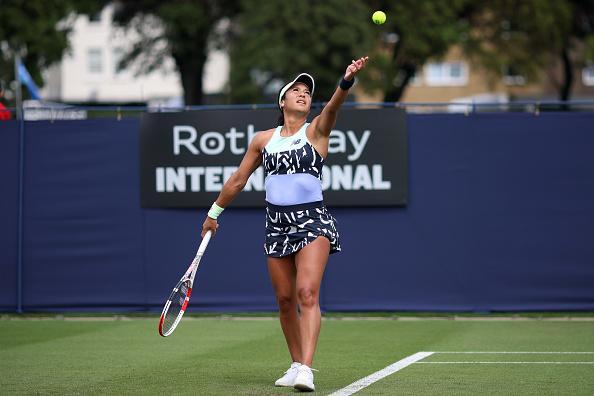 Action on day two of the Rothesay International Eastbourne at Devonshire Park / Photos by Charlie Crowhurst/Getty Images for LTA