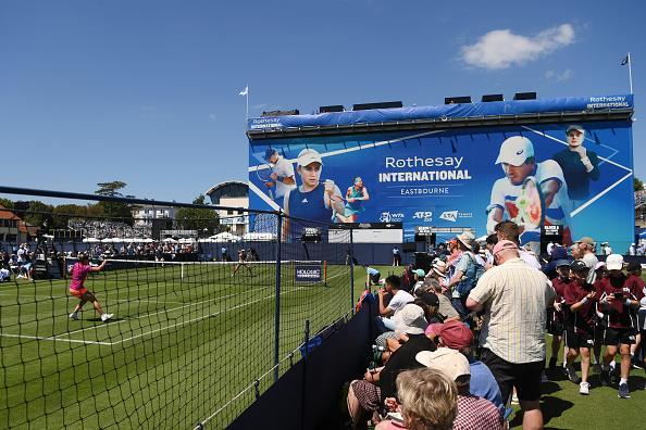 Day three of the Rothesay International Eastbourne at Devonshire Park, Eastbourne (Photos by Mike Hewitt and Charlie Crowhurst/Getty Images for LTA)