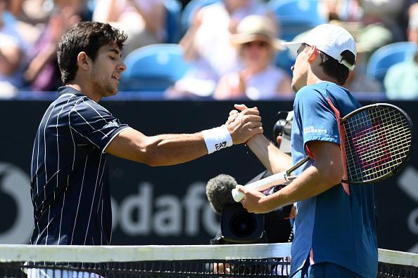 Day three of the Rothesay International Eastbourne at Devonshire Park, Eastbourne (Photos by Mike Hewitt and Charlie Crowhurst/Getty Images for LTA)